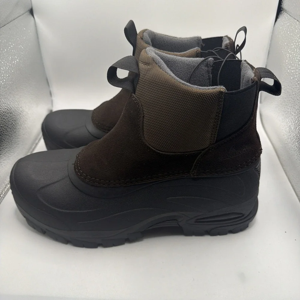 Staheekum Yukon Winter Boots Men's Black Brown Suede Ankle Waterproof - 8